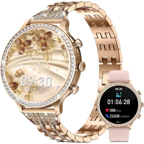 Women’s soinfo Bluetooth Android iOS Phone Blood Pressure Waterproof Tra… - Picture 1 of 8